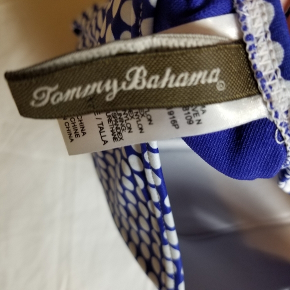 Tommy Bahama One Piece Checkered Print Swimsuit - Picture 7 of 8